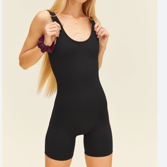 Girlfriend Collective Bike Short Unitard - Picture 6 of 12